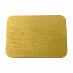 Gold aluminium coaster 13,5x10cm
