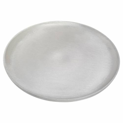 Matte aluminium candle plate D 19 cm