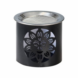 Incense burner sun engraving