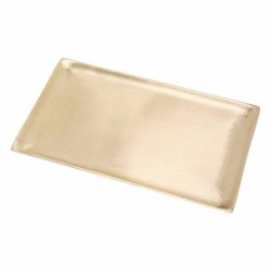 Matte brass candle coaster