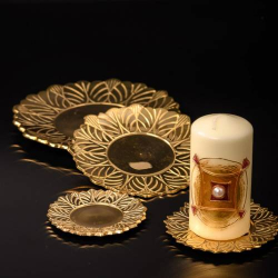 Round sun-shape coaster