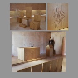 Matching furnishings - presbytery, altar, ambo and seating group