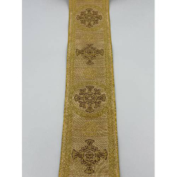 Szeroki Galon (10,5 cm) Liturgiczny Półmetalowy EMMA 251