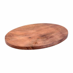 Dark mango wood coaster 10x8 cm