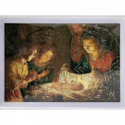 PZM08 PUZZLE BOŻONARODZENIOWE Z PERSONALIZOWALNYM PRZESŁANIEM