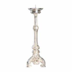 Srebrny Kandelabr Ołtarzowy H 50 cm