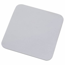 White aluminium candle plate