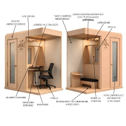 Confessional of wood - Mod. Trieste