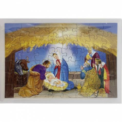 PZM01 Puzzle Bożonarodzeniowe z Personalizowalnym Przesłaniem
