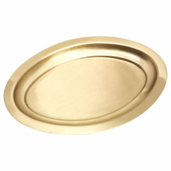 Piatto ovale 16x9,5 cm superficie opaca