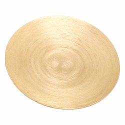 Coaster aluminum gold D 12,5 cm