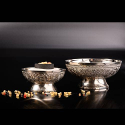 Incense bowl nickel plated