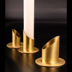 Candlestand matt gold