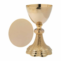 Kielich z Pateną Złocone H 21,5 cm