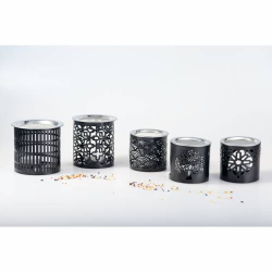 Black iron incense burner
