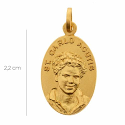 Medal Świętego Karola Acutisa w Złocie 18K