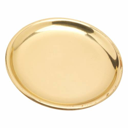 Brass gold coaster D 10 cm
