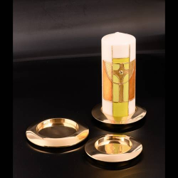 Shiny candle coaster