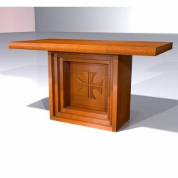 Altare in legno croce patente - Art. 640