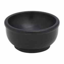 Incense bowl black stone