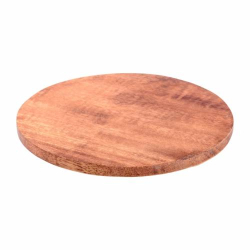 Dark mango wood coaster D 10 cm