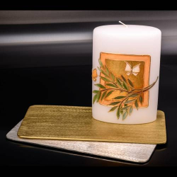Coaster aluminium silver