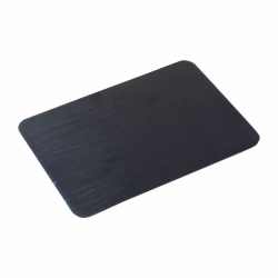 Black aluminium coaster