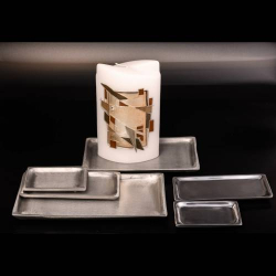 Matte brass coaster