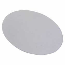 White aluminium coaster 17x12 cm