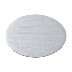 Piattino ovale alluminio argento