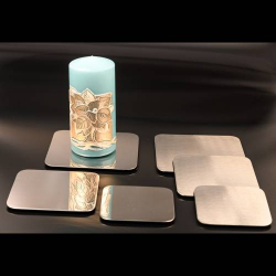 Matt candle plate
