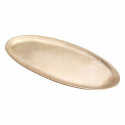 Brass oval coaster