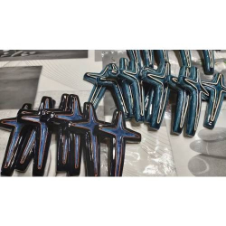 Krzyż Ceramiczny "Gołębica i Palma"